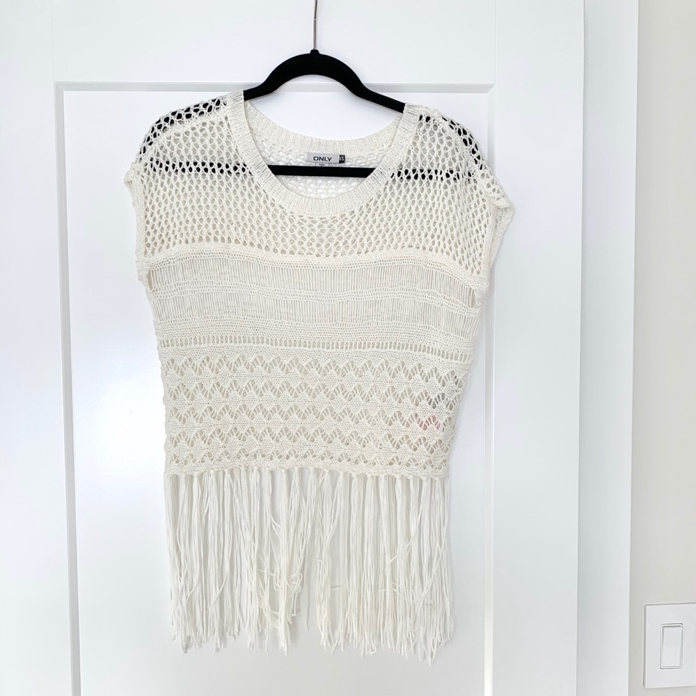 Crochet & Fringe Tank/Cover-Up